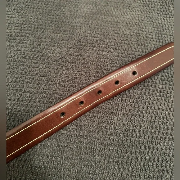 Polo Ralph Lauren Brown Saddle Leather Belt Size 34 - Picture 6 of 7
